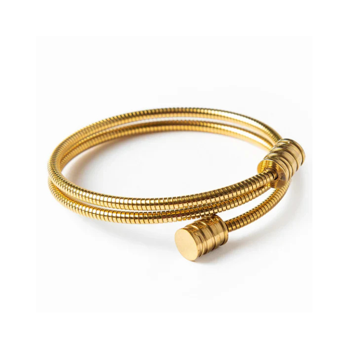 Twister Cylindrical Bangle Bracelet