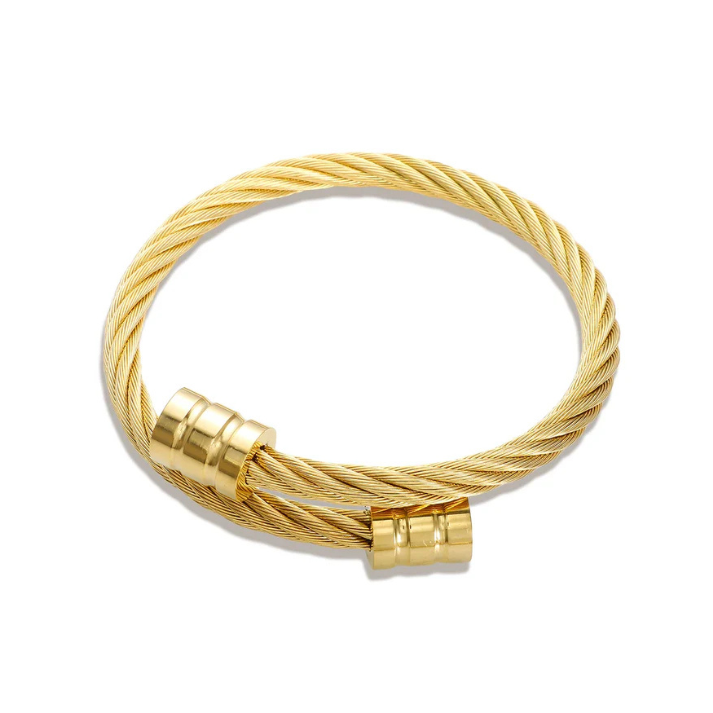 Cable Rope Bangle Bracelet