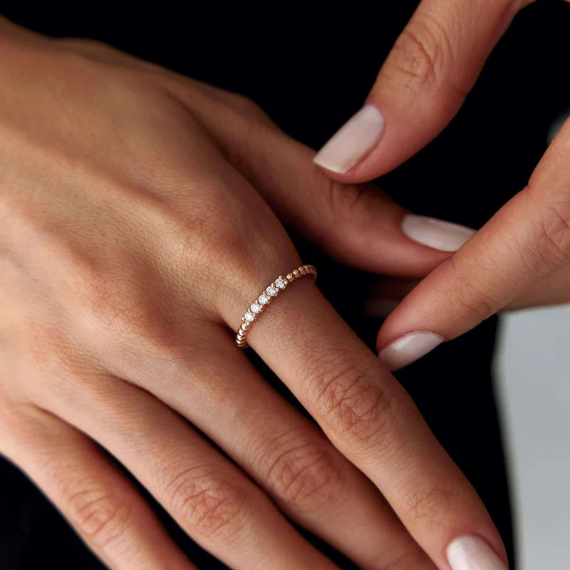 Zircon Line Ring
