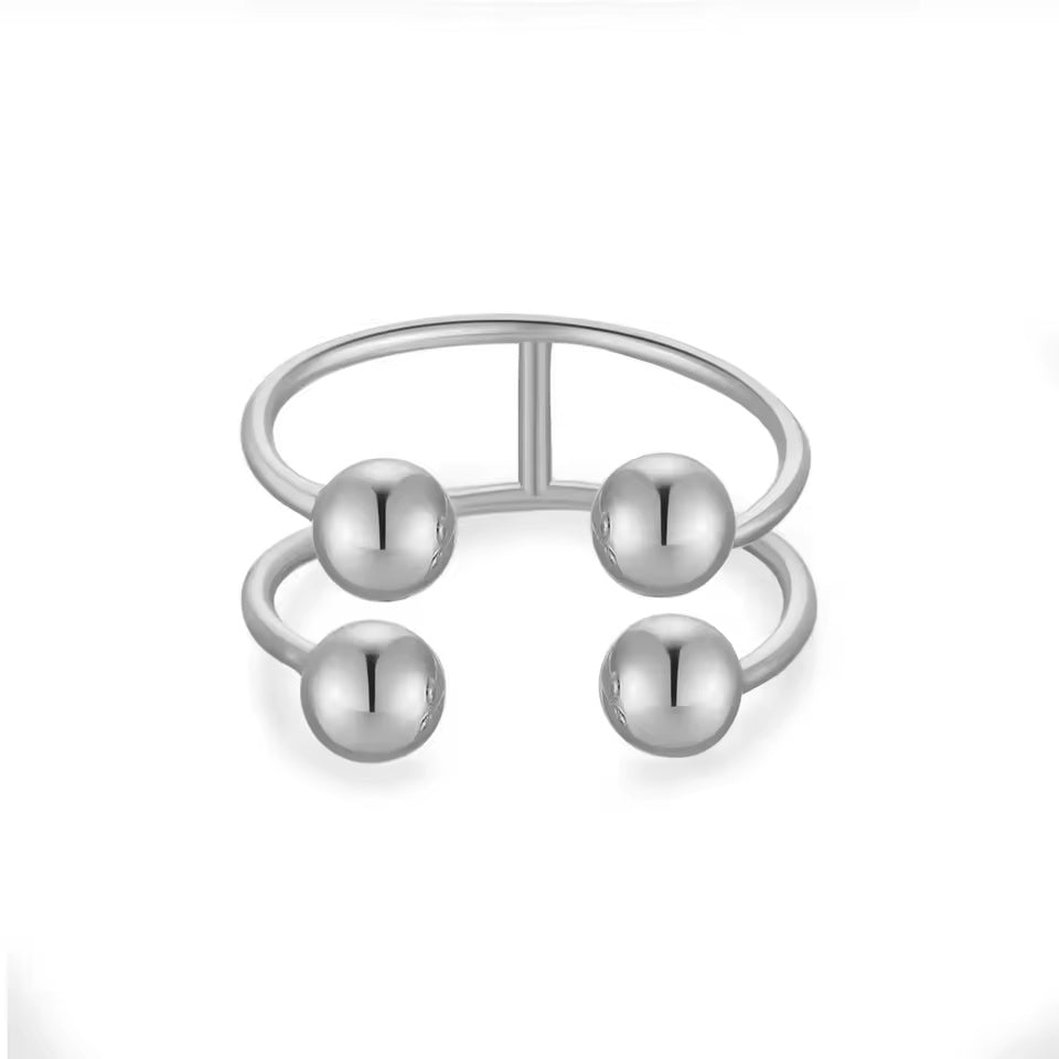 Bubble Adjustable Open Ring