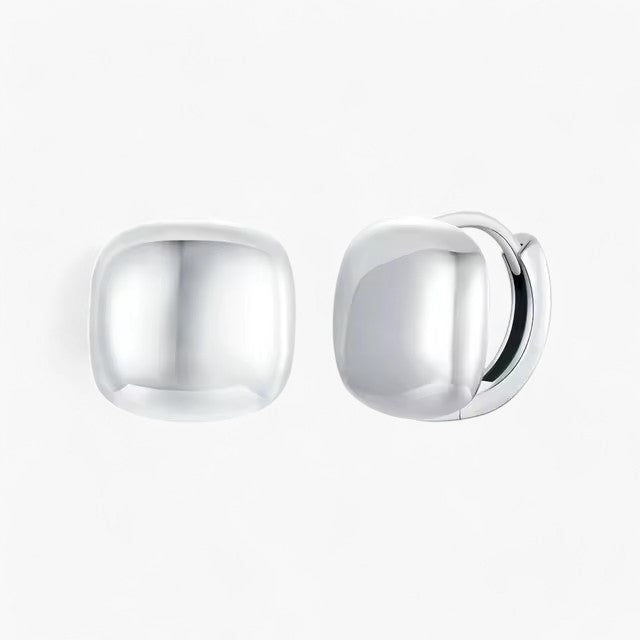 Chunky Square Hoop Earrings