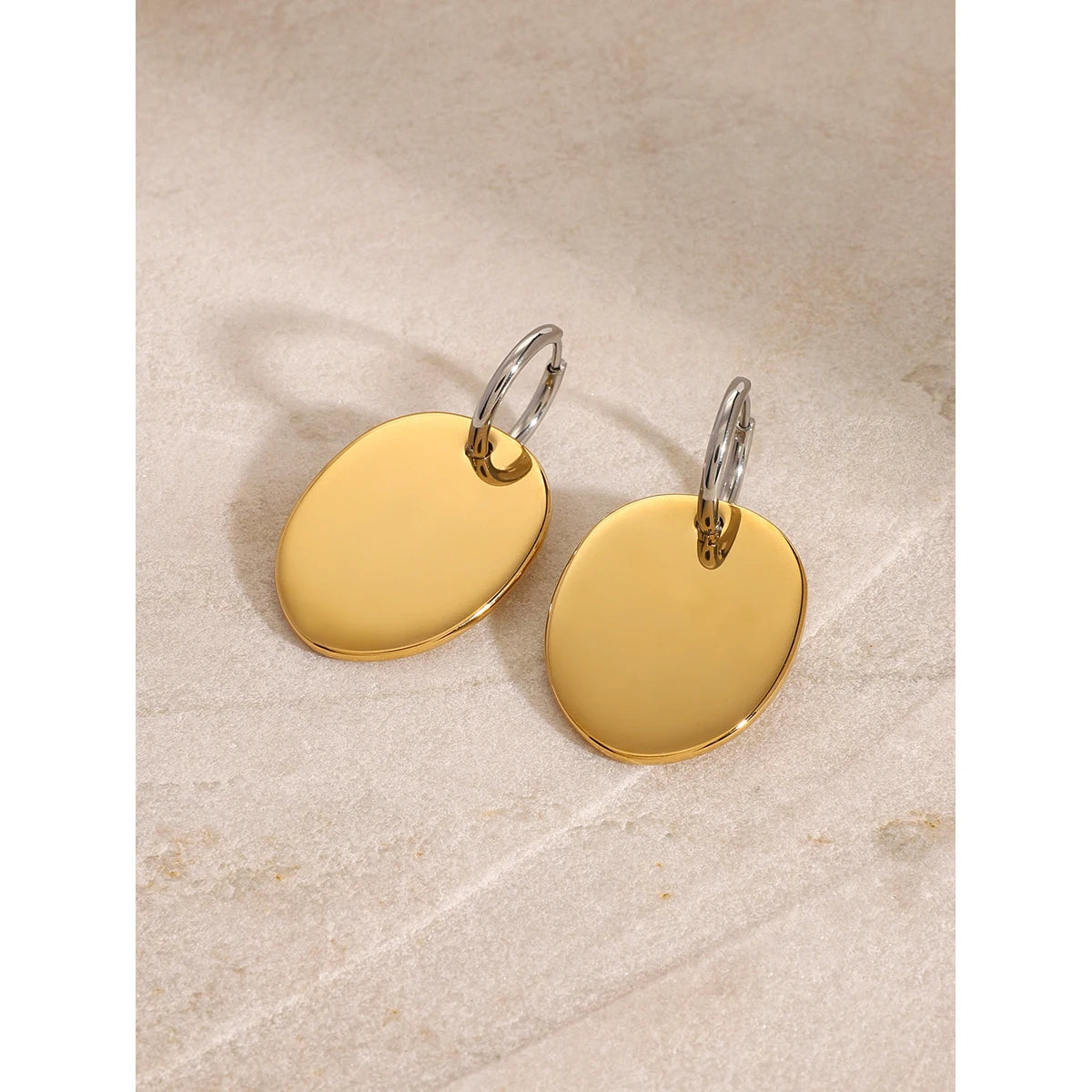 Oval Pendant Earrings