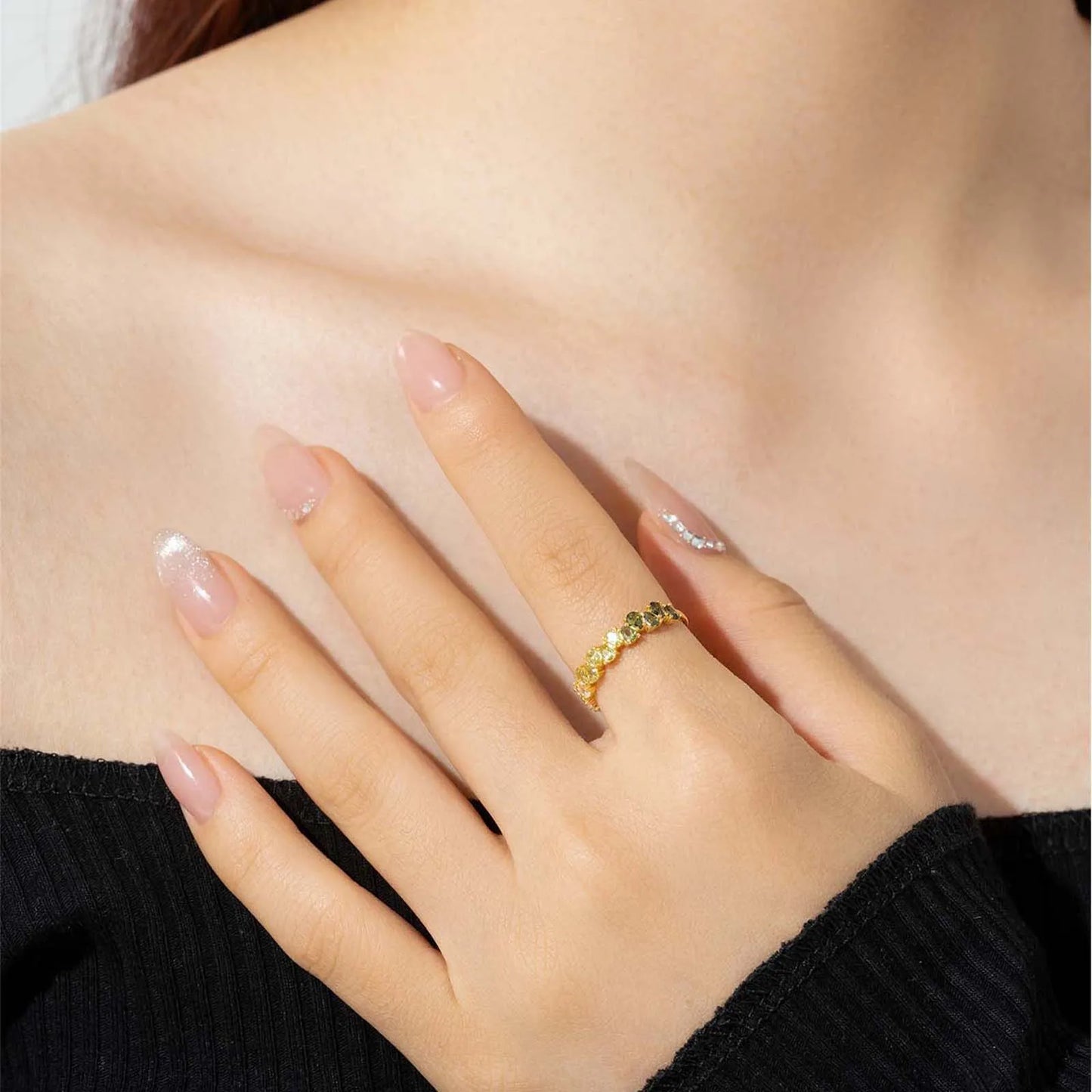 Zircon Colorful Ring