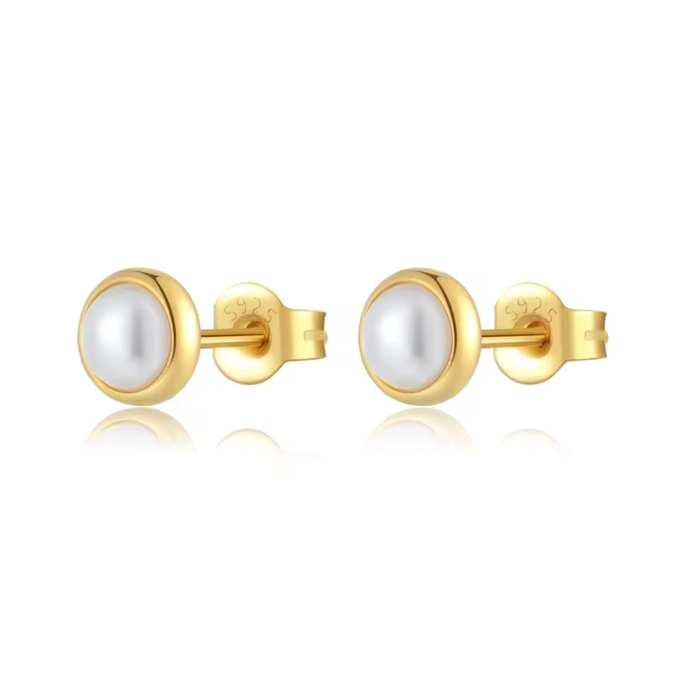 Pearl Stud Earrings