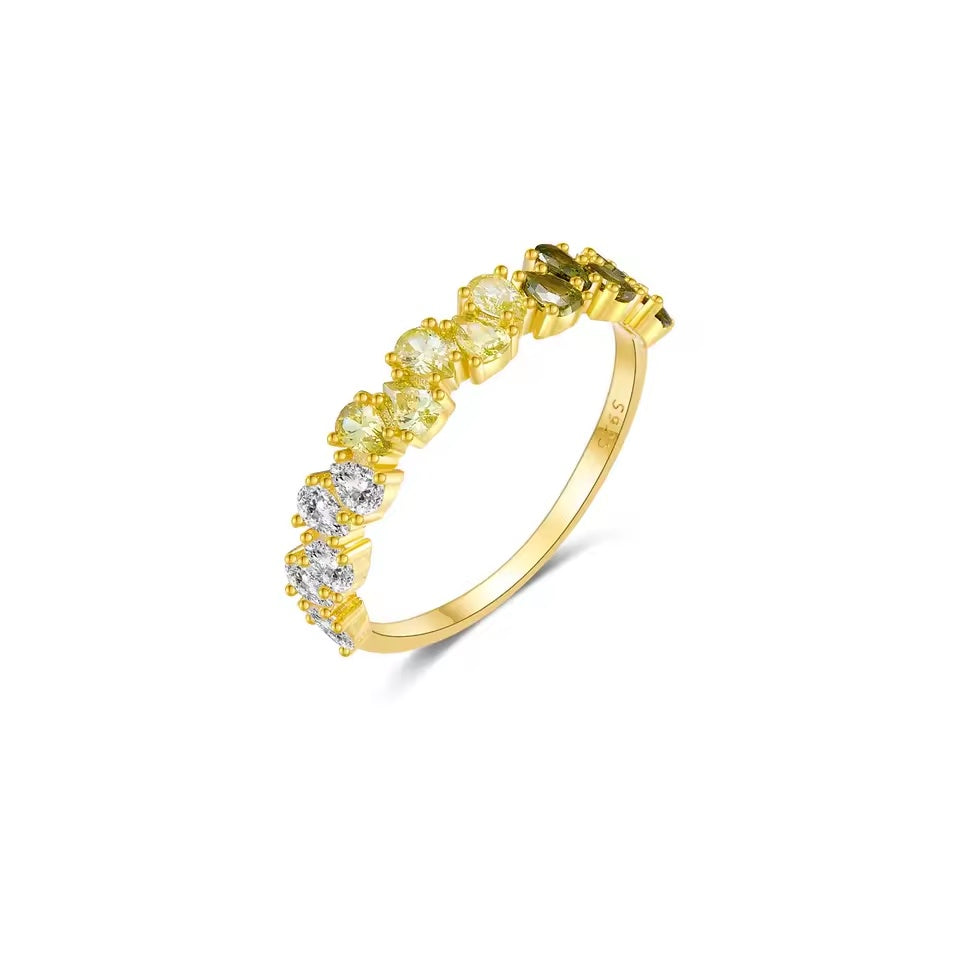Zircon Colorful Ring