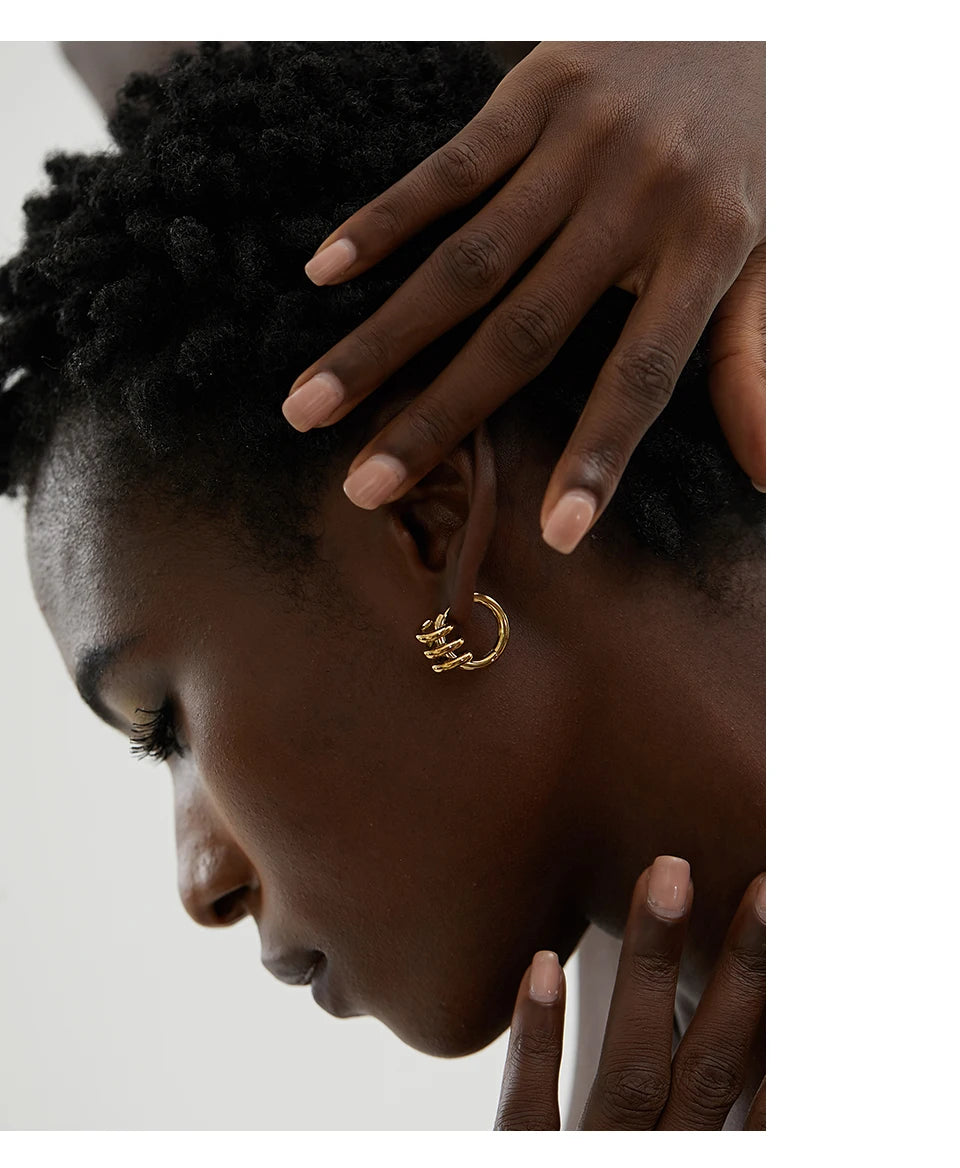 Twisted Hoop Earrings