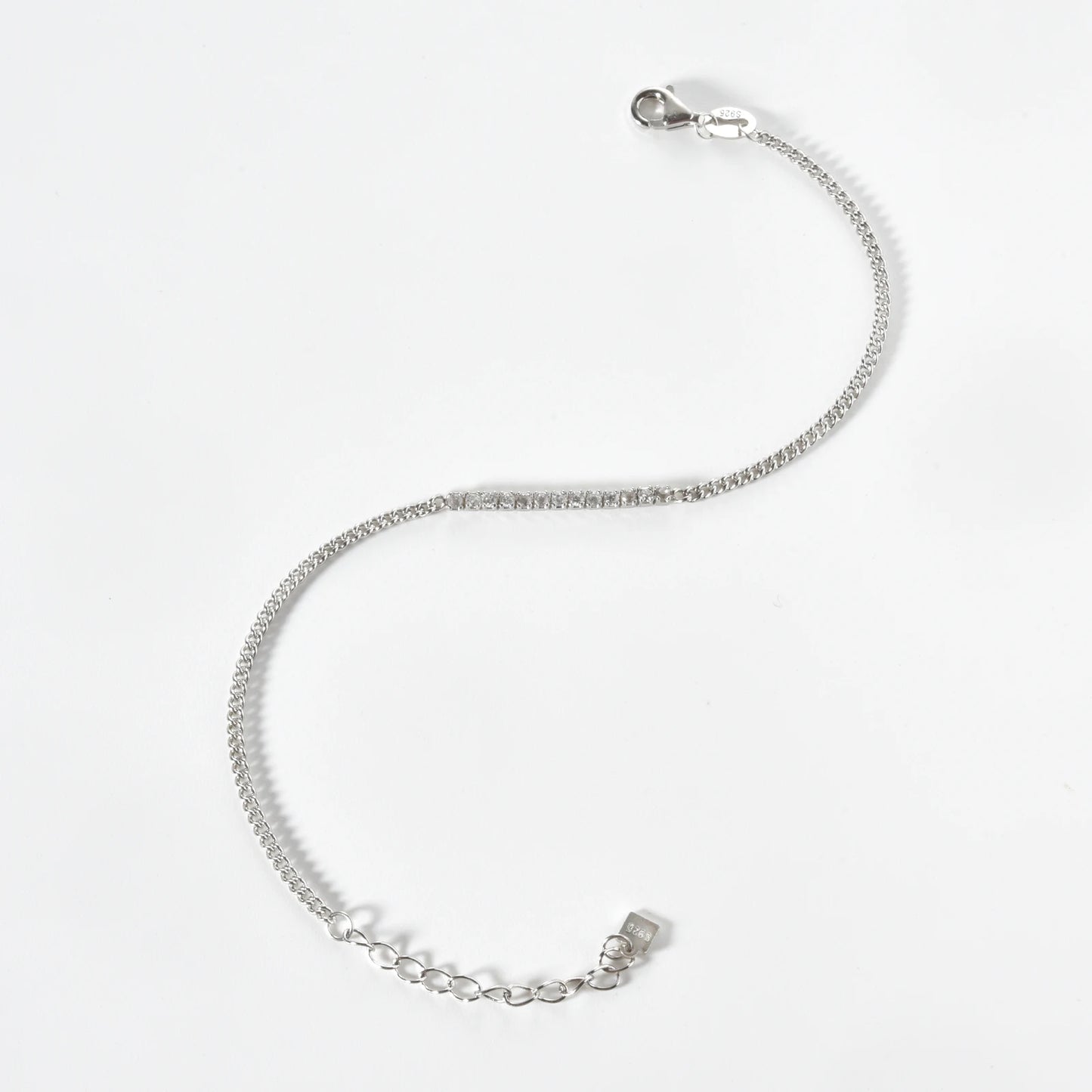 Zircon Line Chain Bracelet