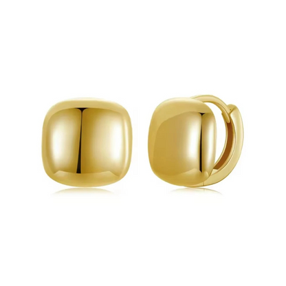 Chunky Square Hoop Earrings