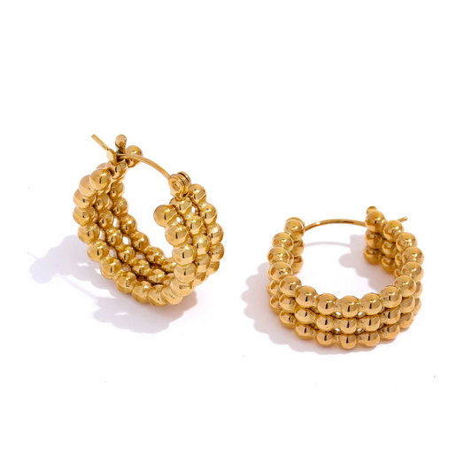 Hoop Beaded Earrings