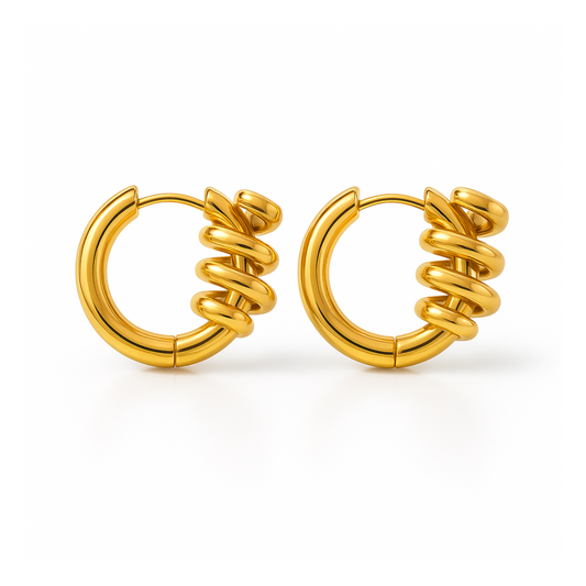 Twisted Hoop Earrings