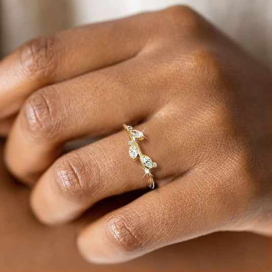 Irregular Leaf Ring