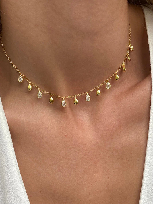 Zircon Chain Necklace