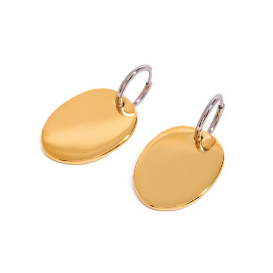 Oval Pendant Earrings