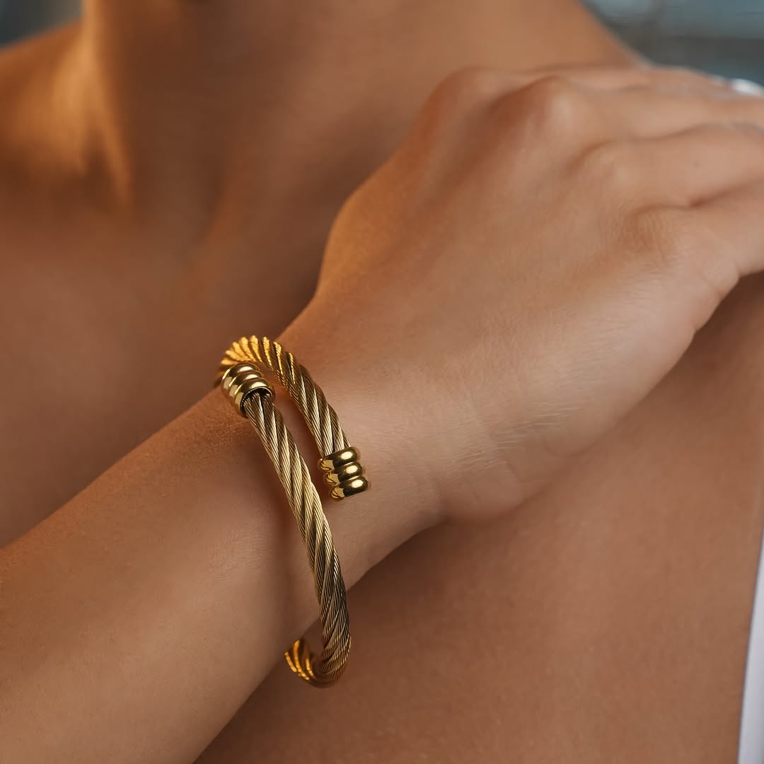 Cable Rope Bangle  Bracelet