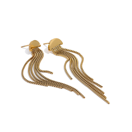 Long Tassel Drop Dangle Earrings