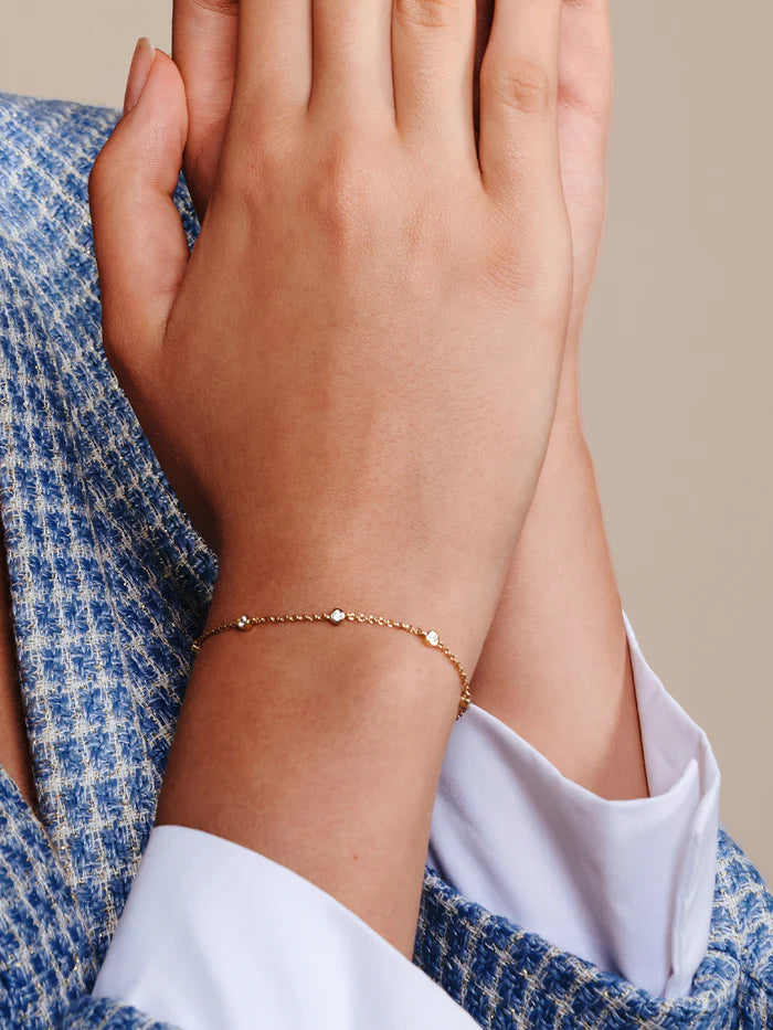 Round Charm Beads Bracelet