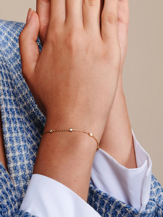 Round Charm Beads Bracelet