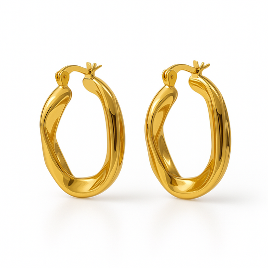Twisted Elegance Hoops