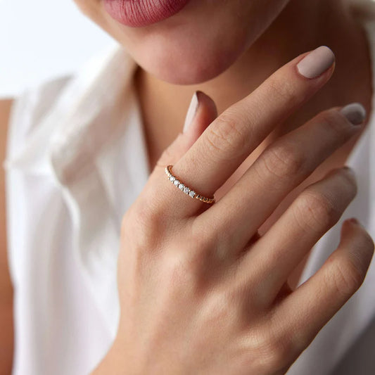 Zircon Line Ring