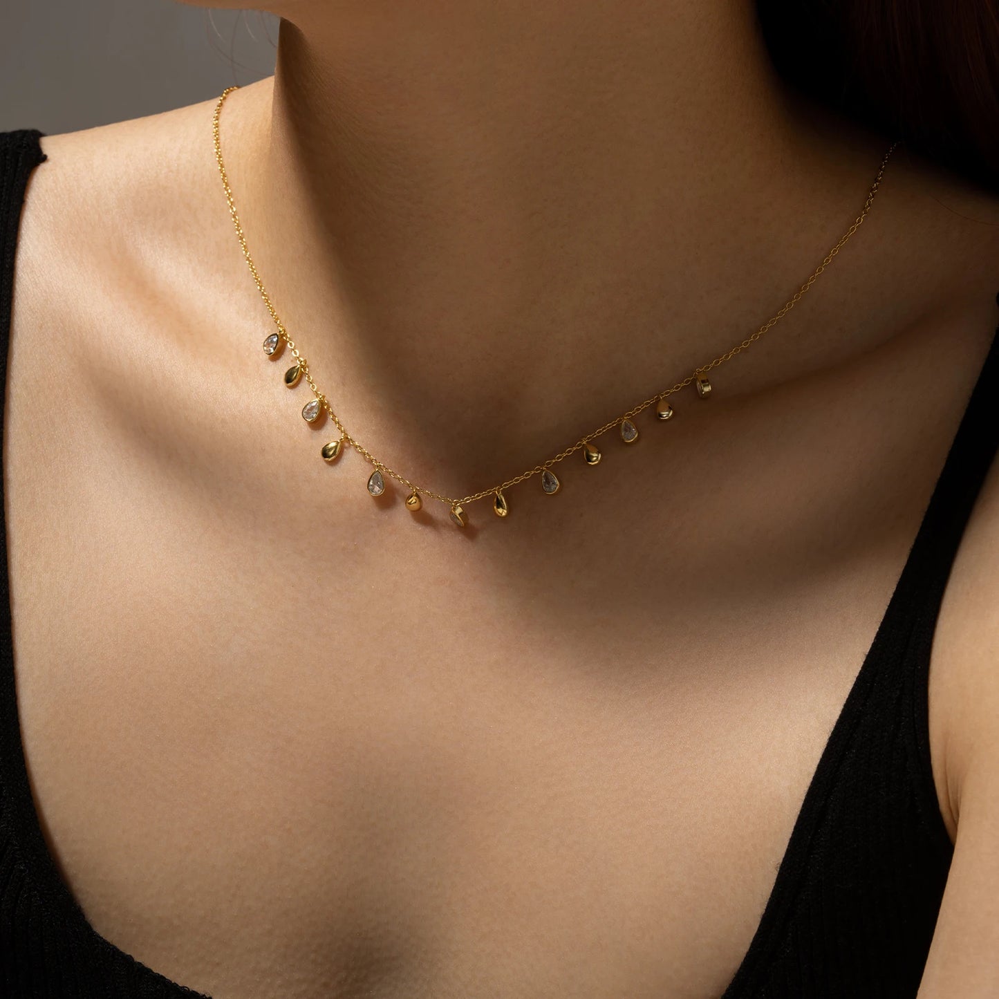 Zircon Chain Necklace