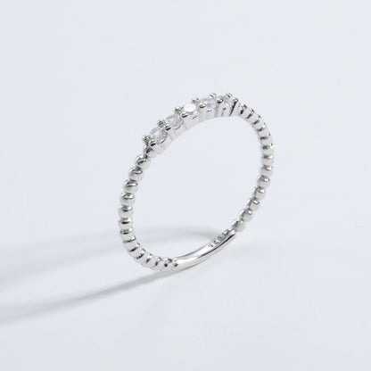 Zircon Line Ring