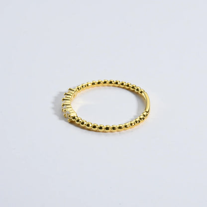 Zircon Line Ring