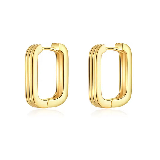 Square Hoops Earrings