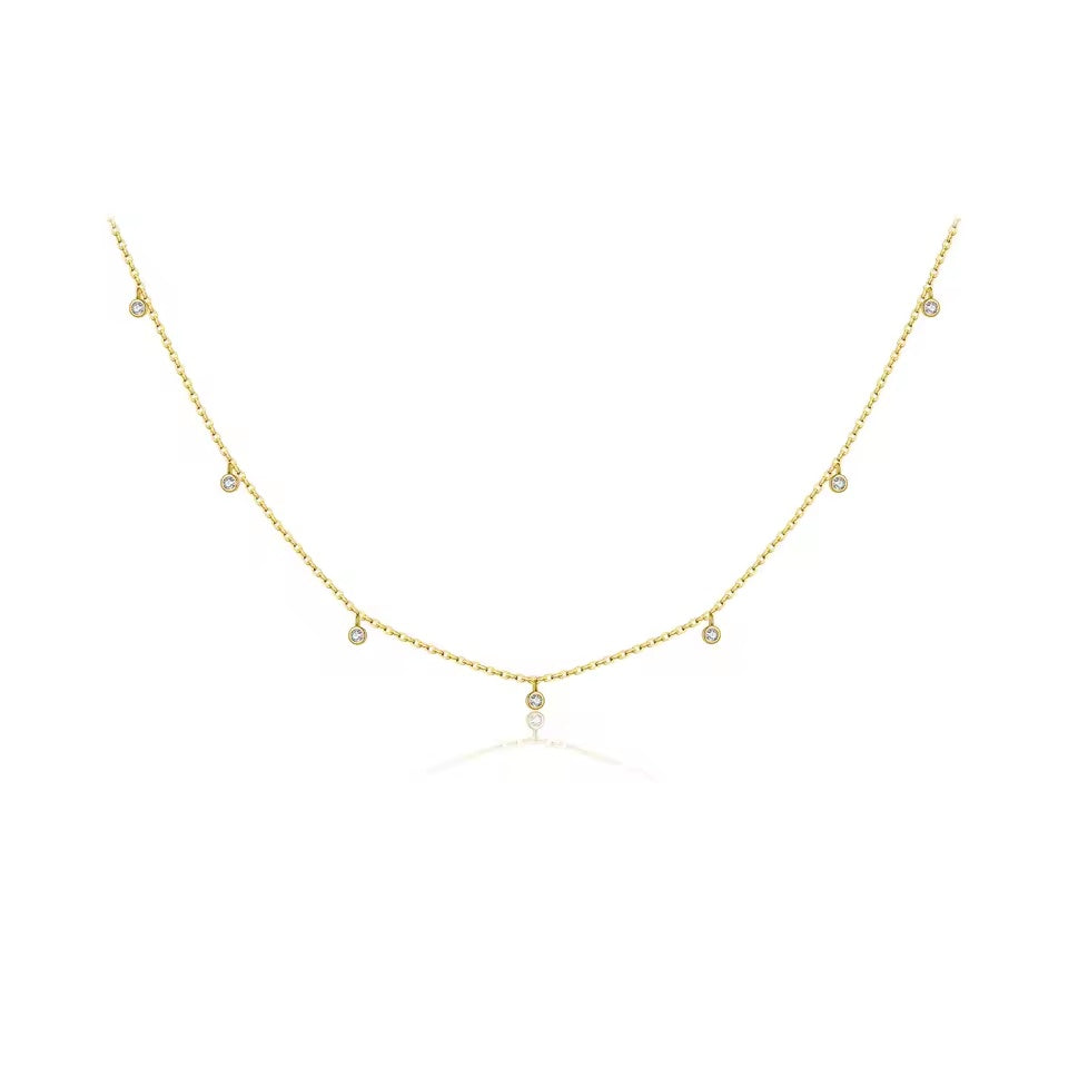Zircon Charm Choker