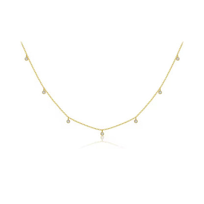 Zircon Charm Choker