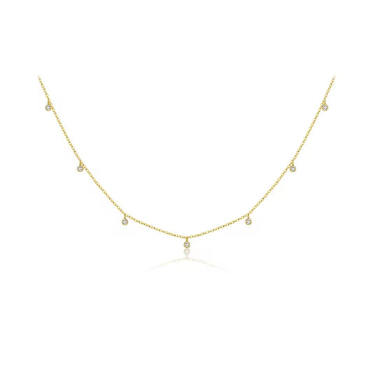 Zircon Charm Choker