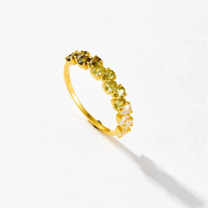 Zircon Colorful Ring