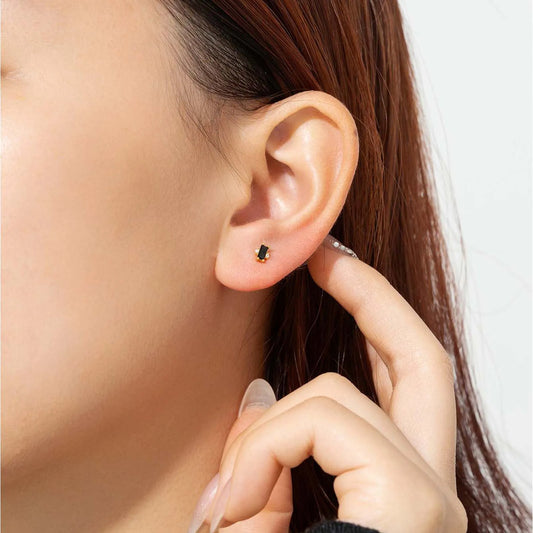 Zircon Square Stud Earrings