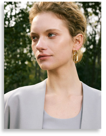 Geometric Drop Dangle Earrings