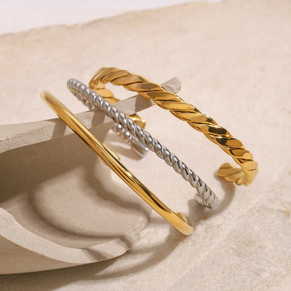 Twist Cuff Bracelet Set