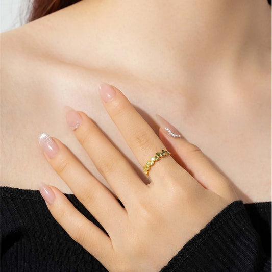 Zircon Colorful Ring