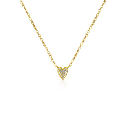 Heart Zircon Chain Necklace