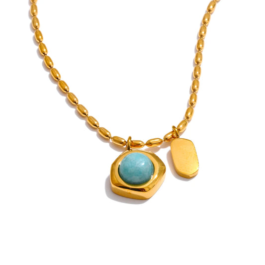 Amazonite Pendant Necklace