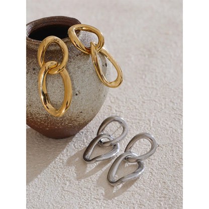 Geometric Drop Dangle Earrings