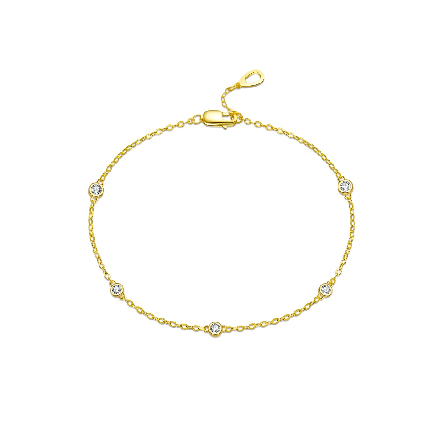 Round Charm Beads Bracelet