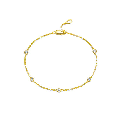 Round Charm Beads Bracelet