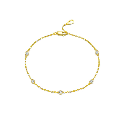 Round Charm Beads Bracelet