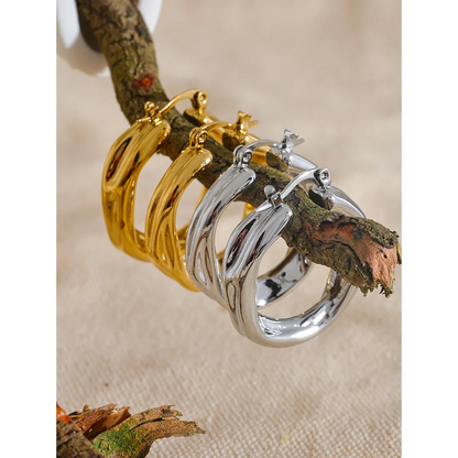 Twisted Elegance Hoops