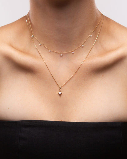 Zircon Charm Choker