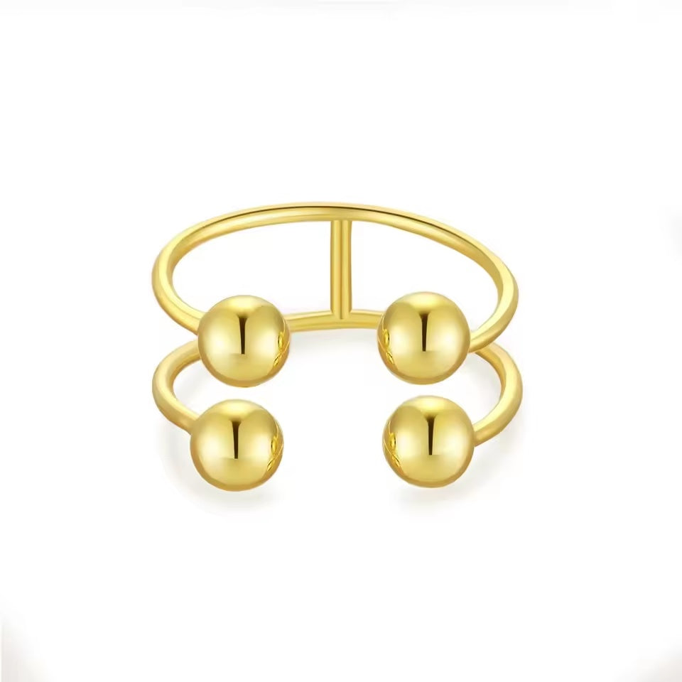 Bubble Adjustable Open Ring