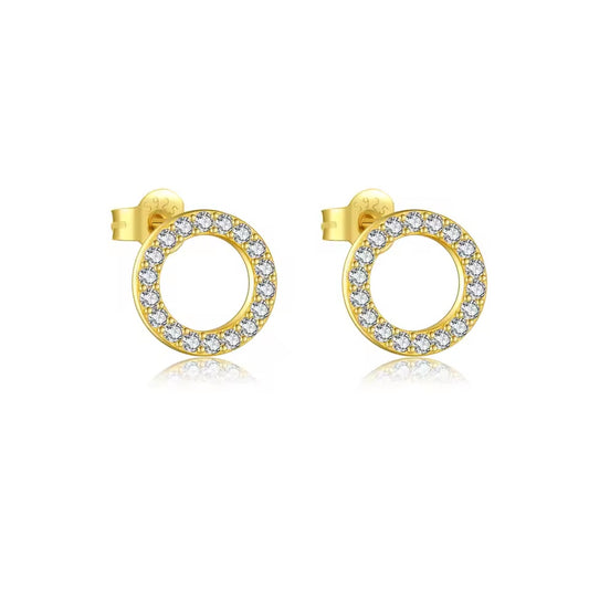 Classic Circle Stud Earrings