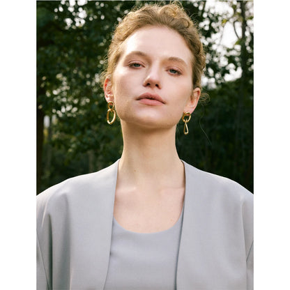 Geometric Drop Dangle Earrings