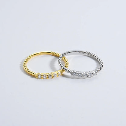 Zircon Line Ring