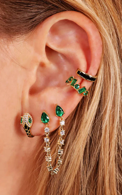 Asymmetrical Zirconia Earcuff