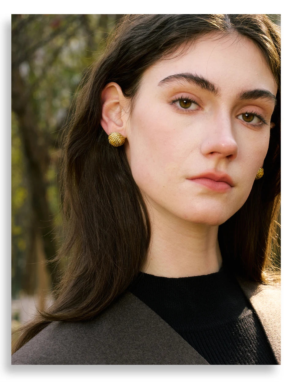 Vintage Round Stud Earrings
