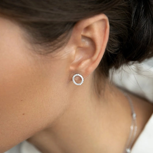 Classic Circle Stud Earrings